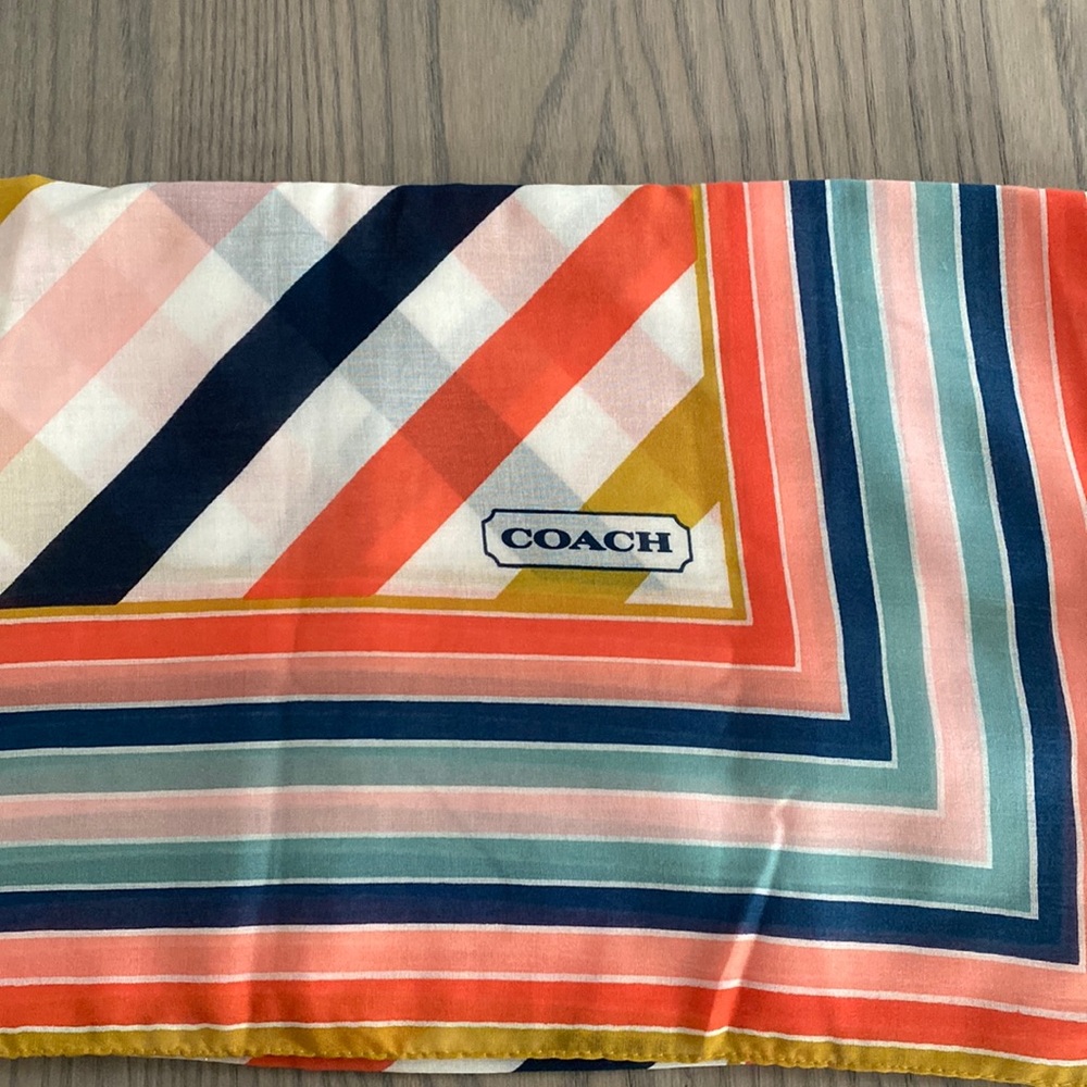 Colorful Coach Scarf!